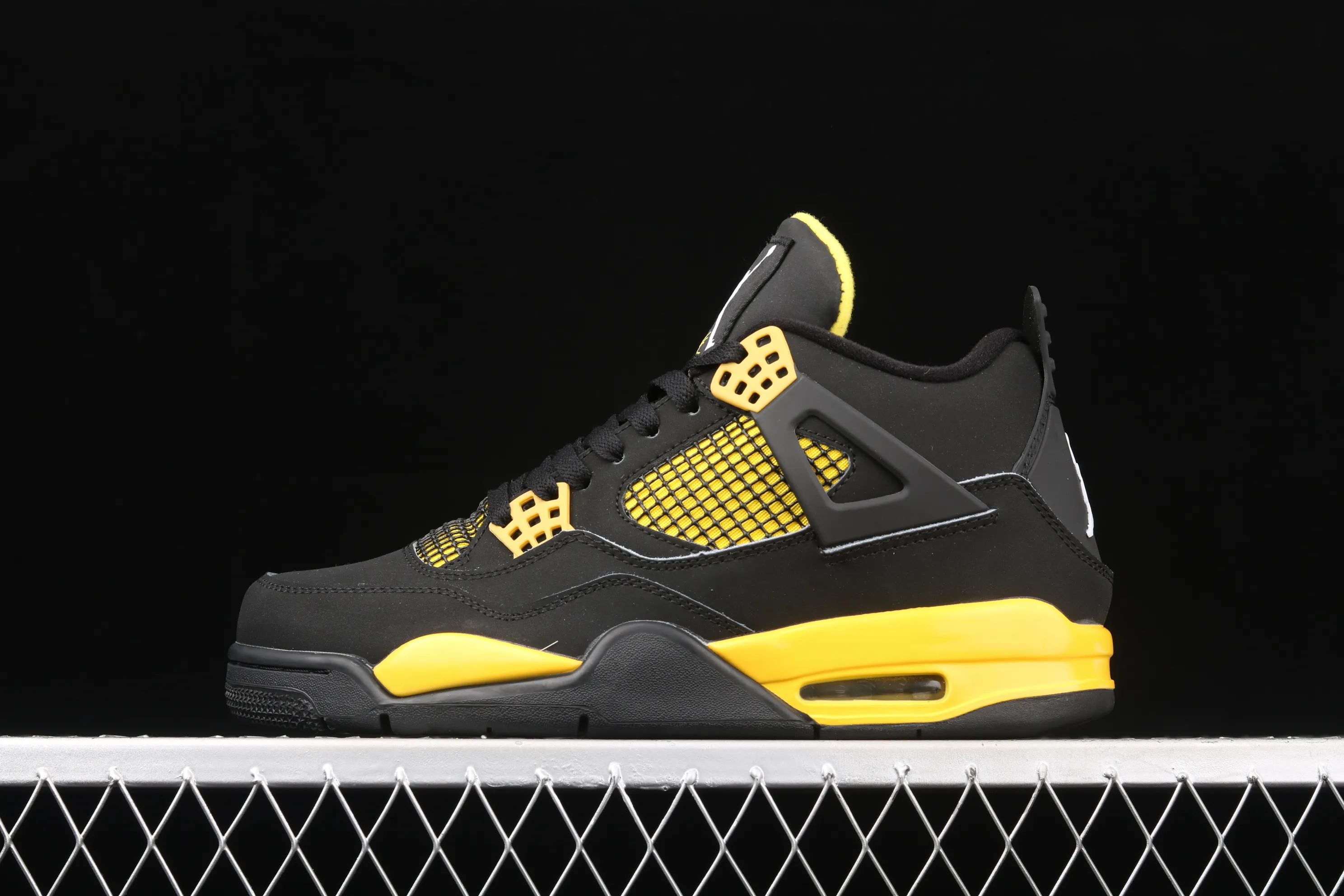 All categories Air Jordan Jordan series basketball shoes Air Jordan 4 G version Air Jordan 4 Retro AJ4 Joe 4 black and yellow 308497-008